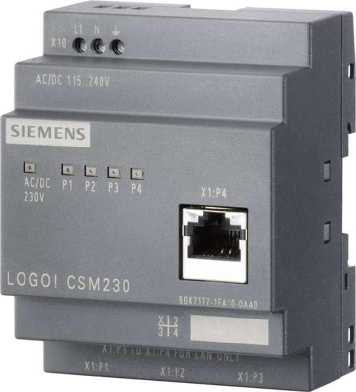 Logo Siemens! CSM12/24 - Grigio - 0,1 Gbit/S - cablato - 10/100base -t (x) - 12 - 24 V - 190 g (6GK7177-1MA20-0AA0)