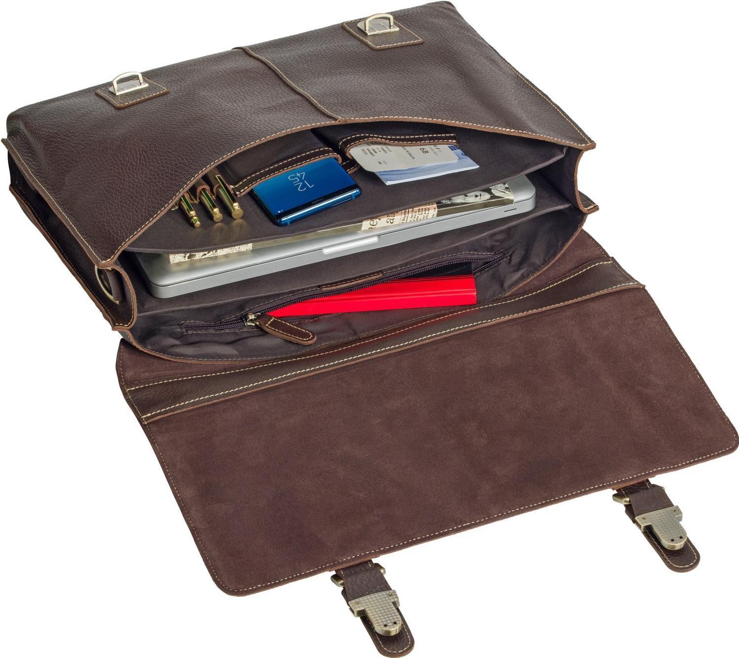 Borsa in pelle vintage Notebook San Marcos 17,3 pollici