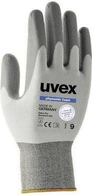 Guanti da lavoro uvex bianchi grigi phynomic FOAM