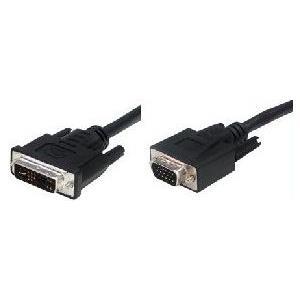Cavo di monitoraggio DVI, analogico, 12+5-pin DVI-A St./15pol HD D-Sub St., 3,0 m per il collegamento di monitor DVI e proietto