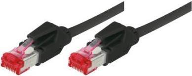 Patch Cable S/FTP, PIMF, Cat 6, Black, 1,0 M senza alogeno, con cavo Draka e Hirosesteckern TM21 (nome precedente S/STP) (71801
