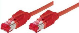 Cavo patch S/FTP PiMF Cat 6 rosso 20 m senza alogeni con cavo Leoni e connettori Hirose TM21 (precedentemente chiamato S/STP) (