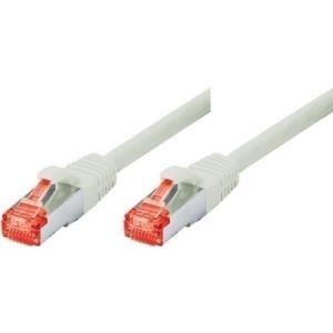 Cavo di patch S-S-S-S-S-S-STP (PIMF), Cat 6, Grey, cavo patch da 10,0 m con protezione da nodo particolarmente stretta (71510)