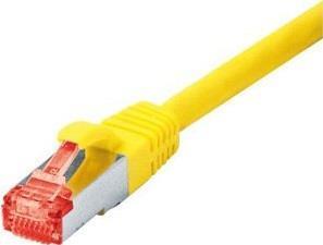 Tecline Exertis Connect - Cavo patch - RJ -45 (M) a RJ -45 (M) - Cavo SSTP da 10 m - Cat 6 - alogeno -gratuito - giallo (71510y)