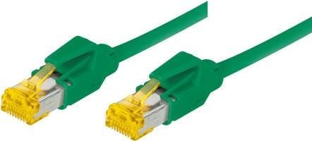 Cavo patch S/FTP PiMF Cat 6a verde 200 m per 10 Gigabit/s senza alogeni con cavo Draka e connettori Hirose TM31 (precedentement