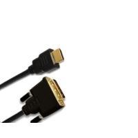 HDMI DVI Kabel, HDMI 1.3C, Gilded, 19Pol HDMI St./18+1pol DVI St., cavo di connessione di alta qualità 5,0 m per il trasferime