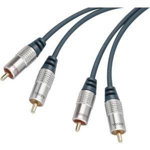 Cavo audio professionale, alta qualità, placcata in oro, 2x Cinch St./2x Cinch St., cavo di alta qualità da 3,0 m per collega