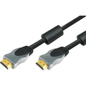 Cavo HDMI ad alta velocità professionale con Ethernet, di alta qualità, dorato, HDMI St. A / St. A, 1,0 m Cavo di connessione