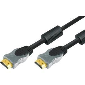 Cavo HDMI ad alta velocità professionale con Ethernet, di alta qualità, dorato, HDMI St. A / St. A, 2,0 m Cavo di connessione