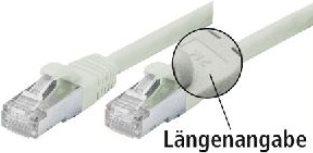 Tecline Frhlich Walter - Cavo patch - RJ-45 (M) - RJ-45 (M) - 15 m - SFTP - CAT 5e - liscio con protezione antipiega - grigio