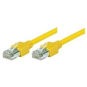 Cavo patch S/UTP, CAT 5E, giallo, 0,3 M PVC, altamente flessibile, con cavo Dätwyler e Hirosesteckern TM11 (719003Y)