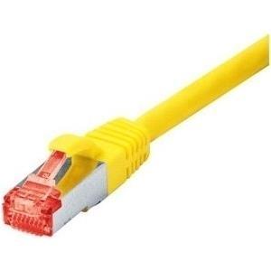Cavo di patch S-S-S-S-S-S-STP (PIMF), Cat 6, Giallo, cavo patch da 30,0 m con protezione da nodo particolarmente stretta (71530