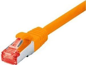 Cavo di patch S-S-S-S-S-STP (PIMF), CAT 6, arancione, cavo patch da 20,0 m con protezione da nodo particolarmente stretta (7152