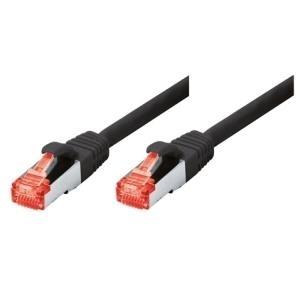 Cavo di patch S-S-S-S-S-S-STP (PIMF), Cat 6, Black, 1,0 M Cavo patch con protezione da nodo particolarmente stretta (71501S)
