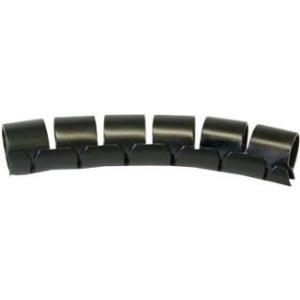 Fixite-Easy, cavo a spirale, max. Bunnel Diametro 29 mm, nero, rullo da 10 m per chiusura di cavo / linea di bundle senza perdi