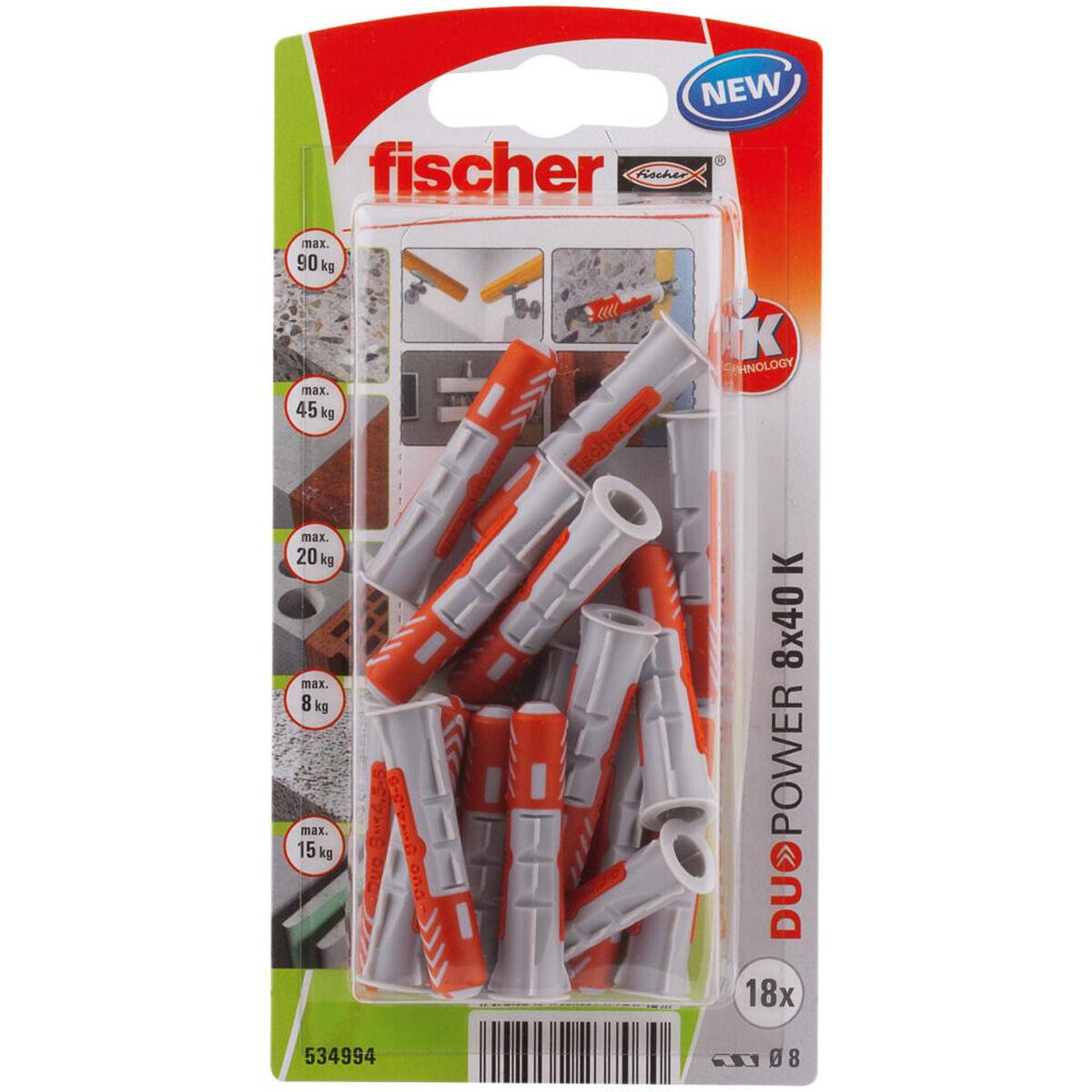 Tacchetti Fischer DuoPower 534994 8 x 40 mm Nylon (18 UnitÃƒÂ )