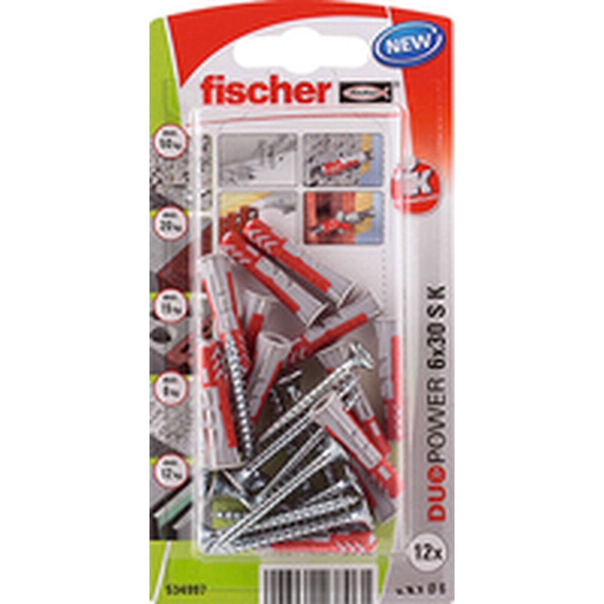 Dadi e viti Fischer duopower Dadi e viti 12 UnitÃƒÂ  (6 x 30 mm)