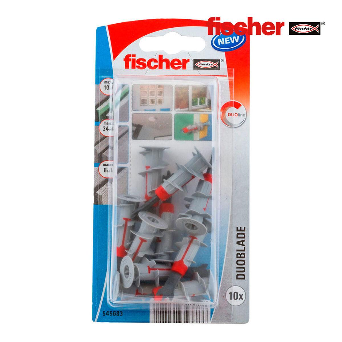 Fischer 545683 Blister 10 Uni DUOBLADE K 545683, Nylon, 0