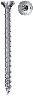 Fischer Power-Fast II 670158 Viti di chipboard da 4 mm 45 mm in acciaio galvanizzato galvanizzato 1000 St. (670158)