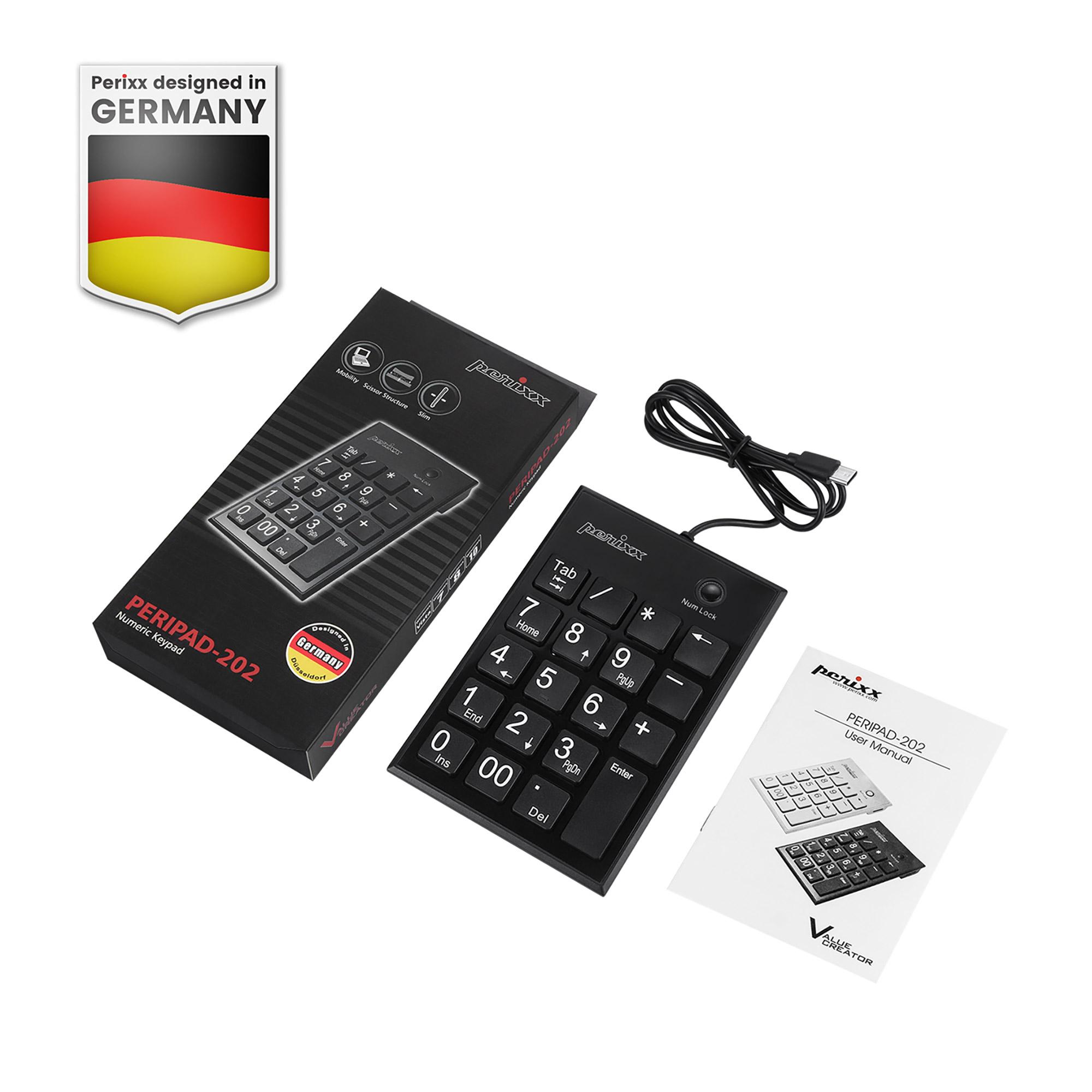 Peripad-202c Number Block Wires USB-C con 2x tasti USB 2.0 USB-A-Touchpen-19 (PERIPAD-202C)