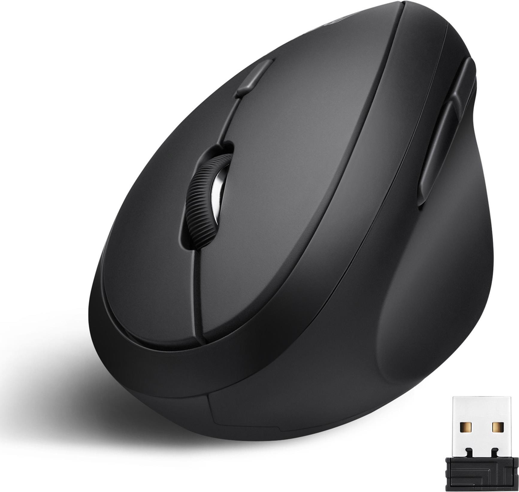 PERIXX PERIMICE -619 - Mouse verticale ergonomico senza cabla con silenzio -Click e piccolo - mouse - otticamente - Bluetooth 5