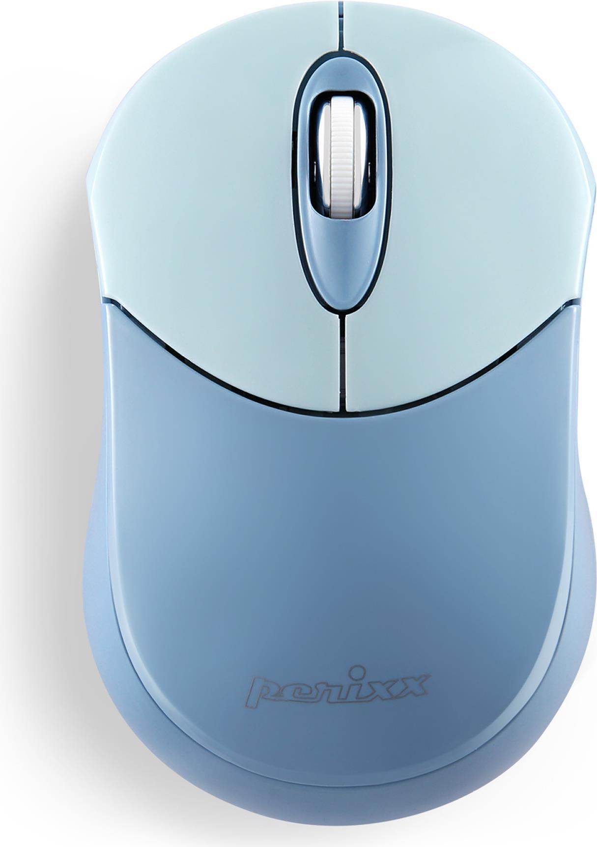 PERIXX PERIMICE -802BL Bluetooth Mouse per PC e tablet Blu senza cordone - mouse - 1.000 dpi - otticamente - 3 tasti - Bluetoot