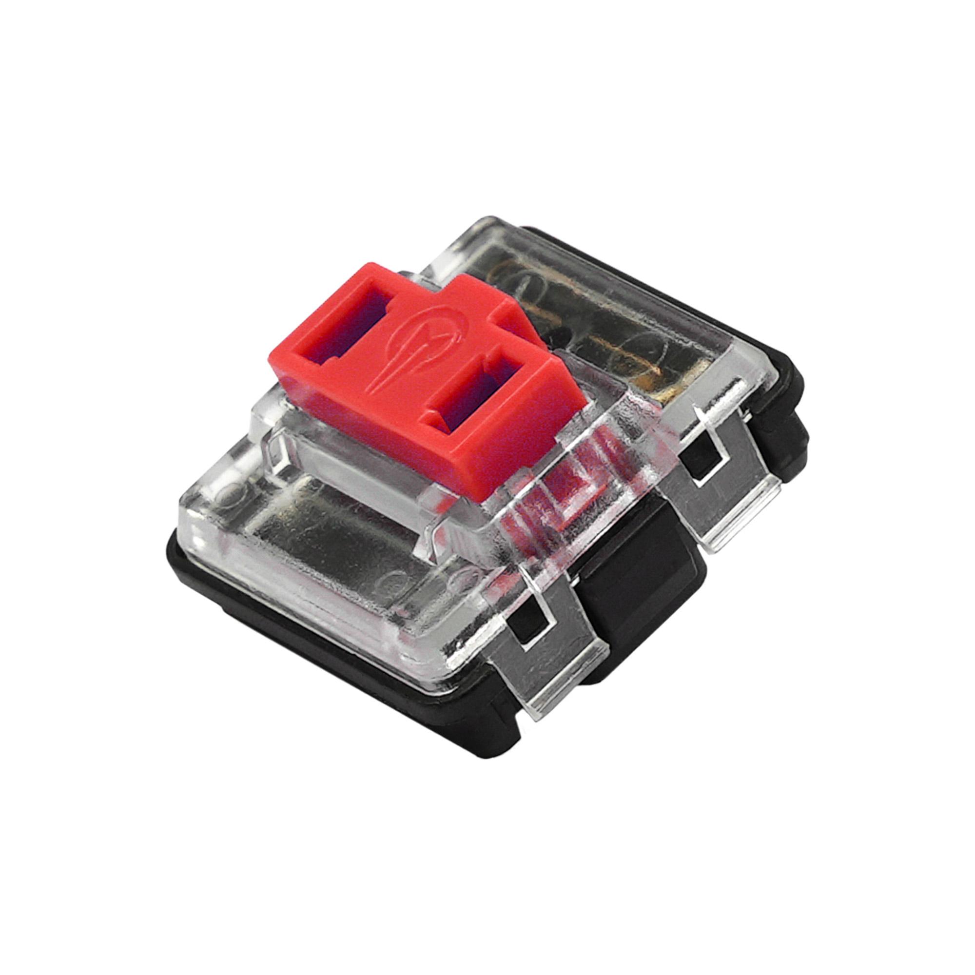 PERIXX PERIBOARD-335 DE RD, interruttore lineare rosso flat meccanico compatto meccanico cablato (periboard-335 de rd)