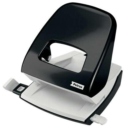 Petrus 62 Perforatrice 2 Fori - Fino a 30 Fogli - Svuotamento Facile - Formato A4 A5 A6 Folio US-Quart 8 x 8 x 8 cm - Perforatr