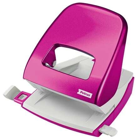 Trapano Petrus 62 Drill - Fine da 30 fogli - Marchi di forma - Punzoni 55 mm - Colore Fucsia