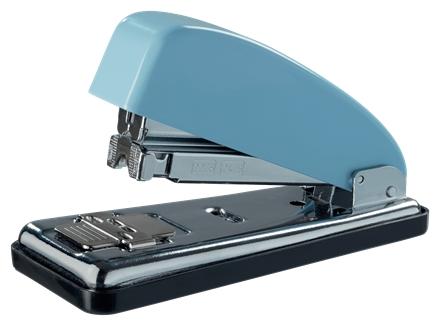 Cucitrice metallica Petrus 226 Retro Edition - Fino a 30 fogli - Chiusa aperta e con pinzatura a spillo - Colore blu fondente
