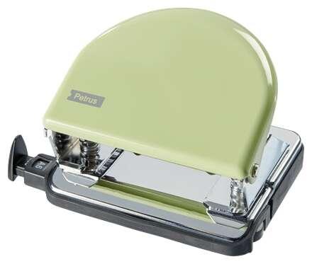 Petrus 52 Perforatrice in metallo retr - Fino a 20 fogli - Segni di formato - Svuotamento facile - Perforatori da 55 mm - Color