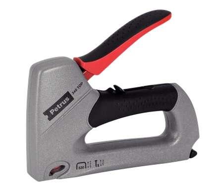 Petrus 340 Chiodatrice/cucitrice superiore in metallo - Per graffette da 530/6 a 14 mm e tipo 8 pin da 15 mm - Regolazione pote