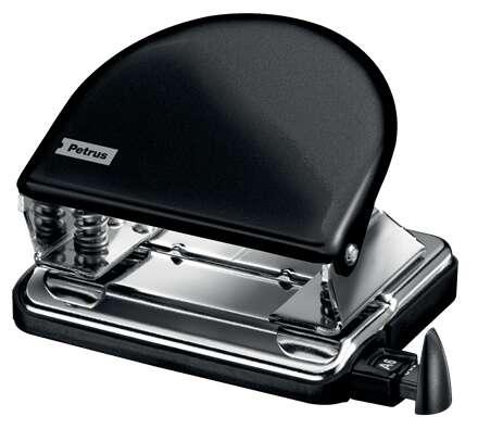 Trapano perforatore Classic 52 Metal 52 - Fine a 20 fogli - marchi di forma - Facile svuotamento - Punzoni 5.5 mm - colore nero