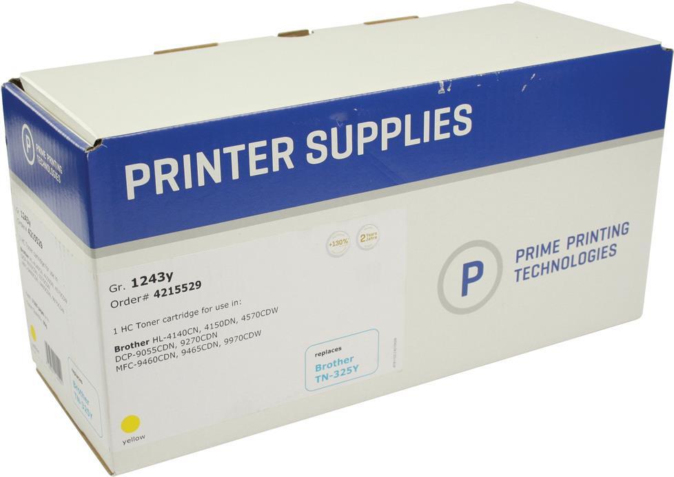 PRIMINA PRIMA 1243Y-100 G-GELB-Compatibile-Reprocessing-tonididge (alternativa a: Brother TN325Y) -for Brother DCP-9270, HL-414