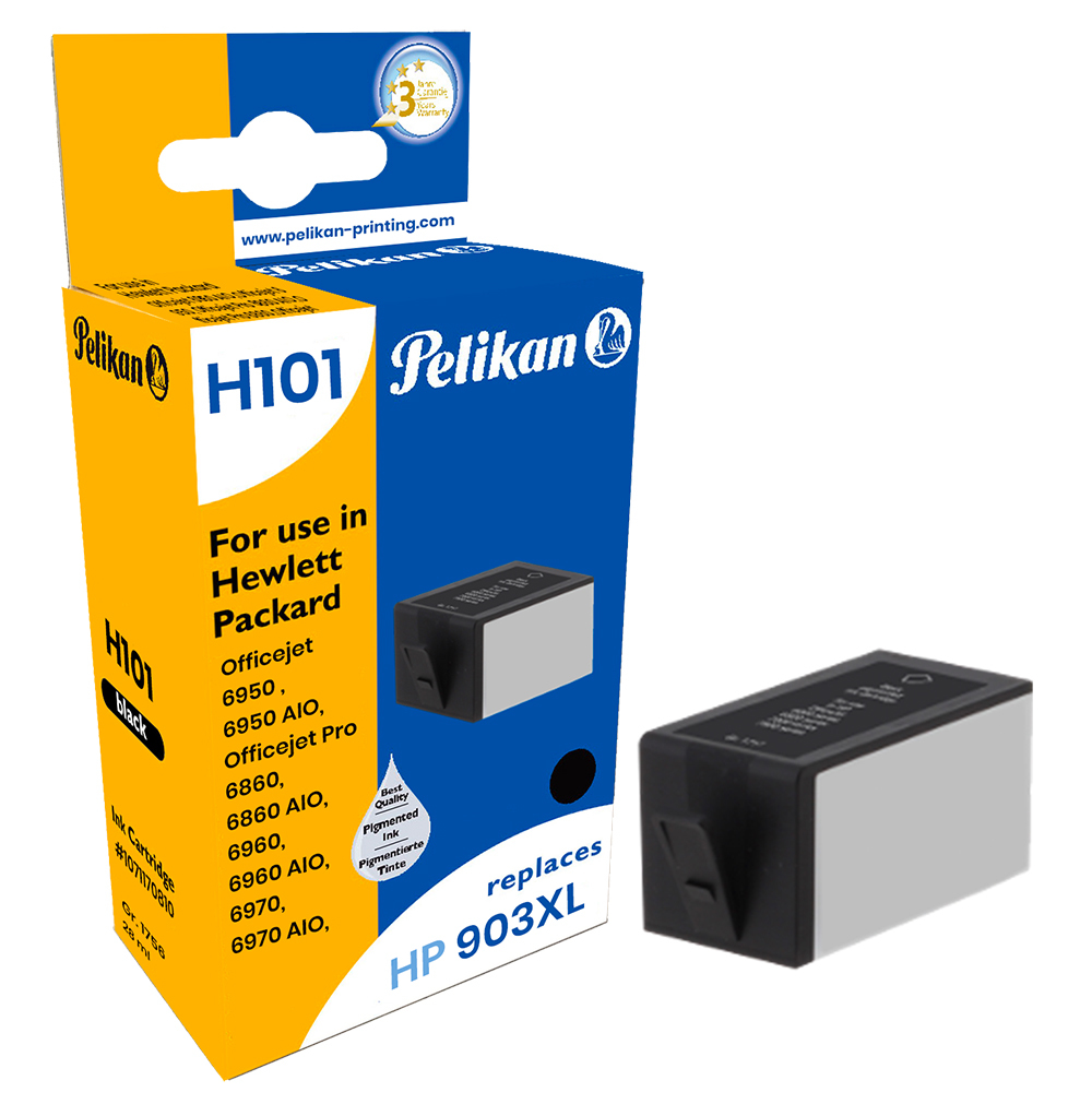 Cartuccia H101 T6M15AE HP903XL nera rigenerata