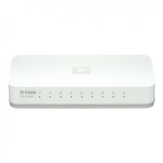 D-Link GO-SW-8E switch di rete Non gestito Fast Ethernet (10/100) Bianco