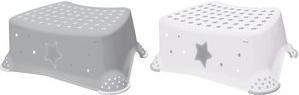 Keeeeeper kids step sgabello tomek "stelle" bianco con impronta 80 kg superficie e piede gommata materiale - 1 roba (1864251919