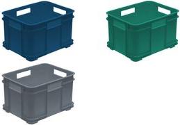 Keeeeper Storage Box Euro-Box XXL "Bruno Eco", colore grigio: Eco-Gray, 54 litri, realizzato in plastica di riciclaggio al 100%