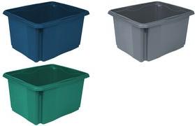 Keeeeeper Storage Box "Emil Eco", 24 litri, colore blu: eco-blu, scatola rotante/impilamento, dal 100%-1 pezzo (1018867900000)