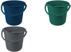 Secchio di pulizia di keeeper "Mika Eco", rotondo, 10 litri, colore blu: eco -blue, realizzato in plastica di riciclaggio al 10