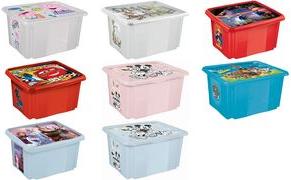 Scatola di stoccaggio Karolina "Minnie", scatola rotante/stacking da 30 litri con coperchio, da PP, Nordic Pink, With-1 Piece (