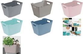 Scatola portaoggetti keeeper "lotta" 200 litri scatola decorativa lifestyle blu nordico per riporre oggetti trasparenti - 1 pez