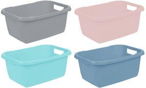 Tub per lavanderia Keeeper "Aenna", larghezza: 550 mm, stalla rosa nordico, facile da cura, due maniglie, materiale: pp, - 1 pe