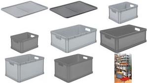 Keeeeper Storage Box "Robert", 64 litri, Capacità di carico dei grigi nordici: 30 kg, cibo per alimenti, acido e- 1 pezzo (108