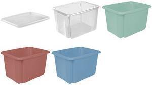 Keeeeper Storage Box "Emil", 30 litri, materiale verde nordico: PP, scatola rotante/impilamento, con pezzo cieco-1 (10516315000