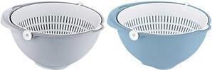 Setaccio Keeeper 2in1 ciotola "Stella", klein, ciotola blu nordica con setaccio, insieme o individualmente utilizzabile, -1 pez
