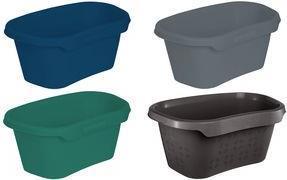 Tub per lavanderia Keeeper "Tilda Eco", 575 mm, materiale eco -grafita: pp/regranulato, forma ergonomica, - 1 pezzo (1009283300