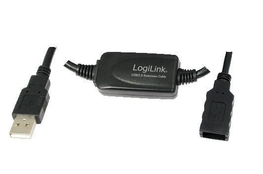ESTENSORE DI LINEA USB 2.0 MASCHIO/FEMMINA CON CAVO DA MT. 15