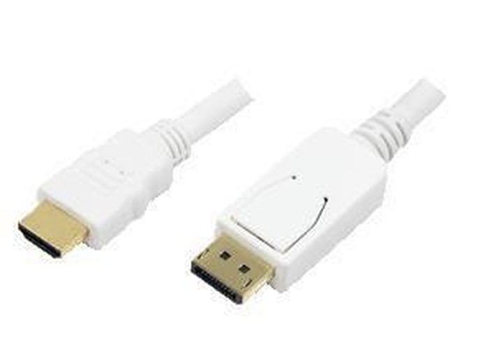 Display Port to HDMI cable wh