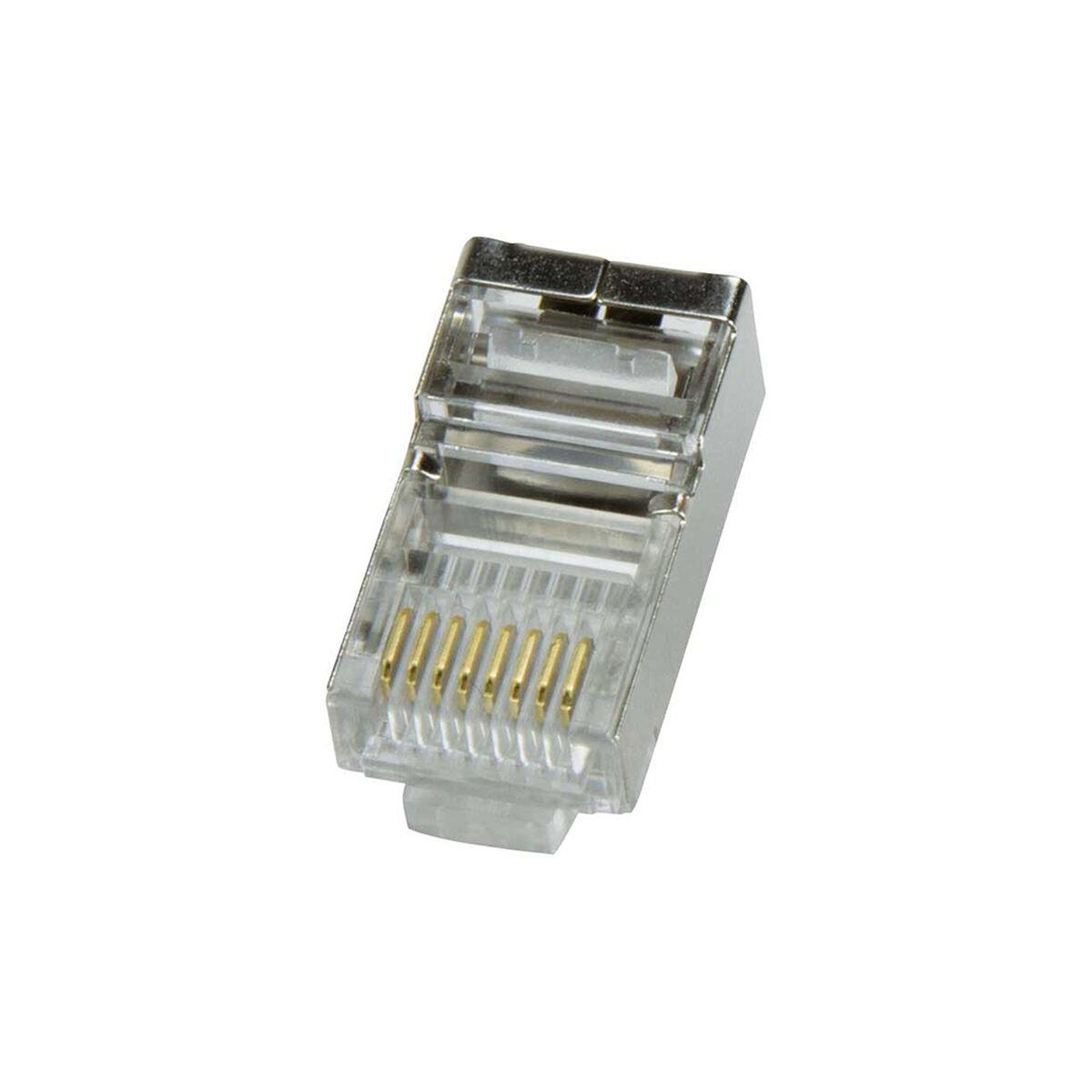 LogiLink CAT5e Spina modulare modulare. Adatto per cavi tondi 8P8C, 100 pezzi.